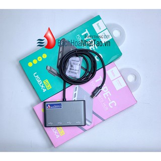 Bộ hub 4 cổng USB Hoco HB3 (USB-C t hub 4 USB)