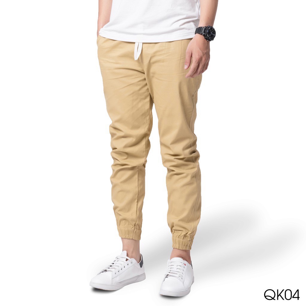 Quần Jogger Kaki Trơn Nam Nữ Unisex