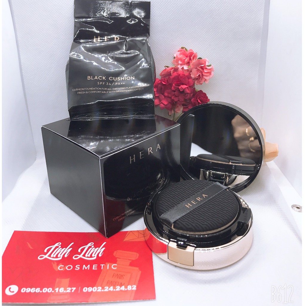 (HOÀN XU EXTRA) [Bill LOTTE DUTY FREE] Phấn nước cao cấp Hera Black Cushion (1main +refill)SPF34/PA++