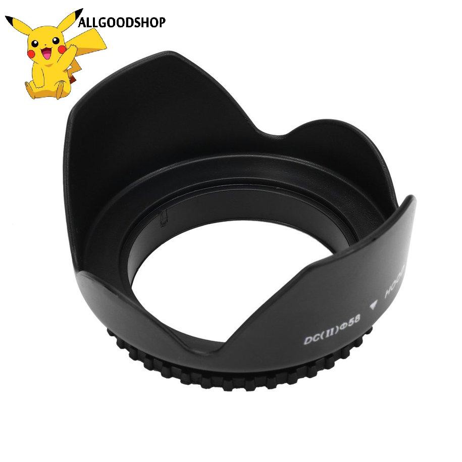 111all} 58mm Flower Shape Lens Hood Screw Mount Petal Crown For Canon DC-SN HOOD Lens