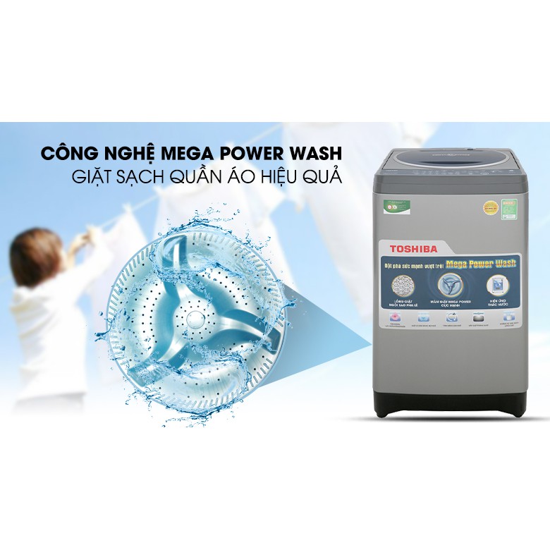 Máy giặt Toshiba 8.2 kg AW-J920LV SB (Miễn phí giao tại HCM-ngoài tỉnh liên hệ shop)