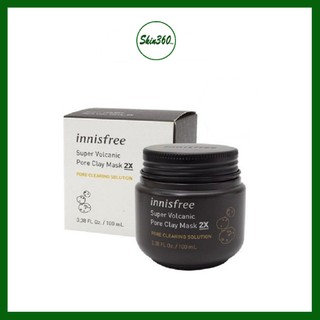 Mặt nạ đất sét Innisfree ❤️FREESHIP❤️ Mặt nạ đất sét Innisfree Super Volcanic Pore Clay Mask 2X 100ml(new 2019)