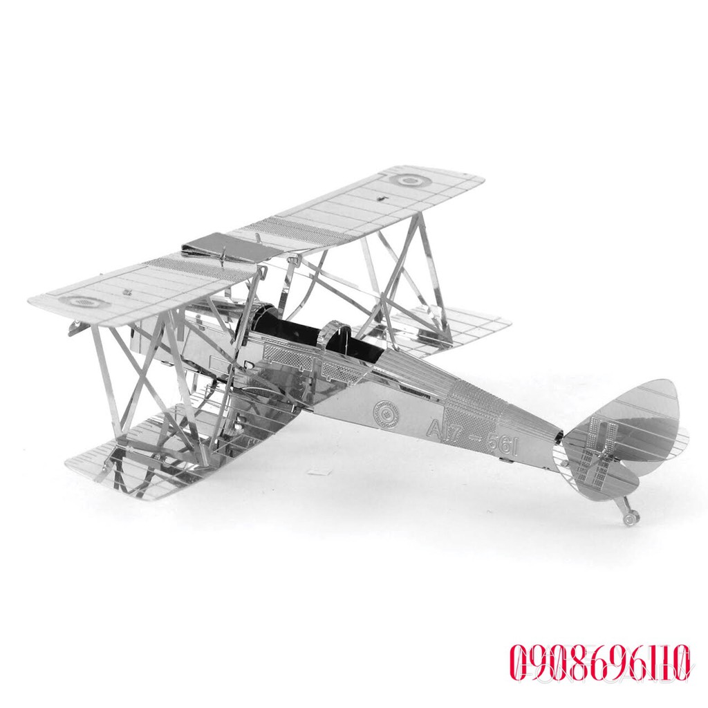MÔ HÌNH 3D KIM LOẠI đồ chơi xếp hình máy bay 2 tầng, đồ chơi lắp ráp
