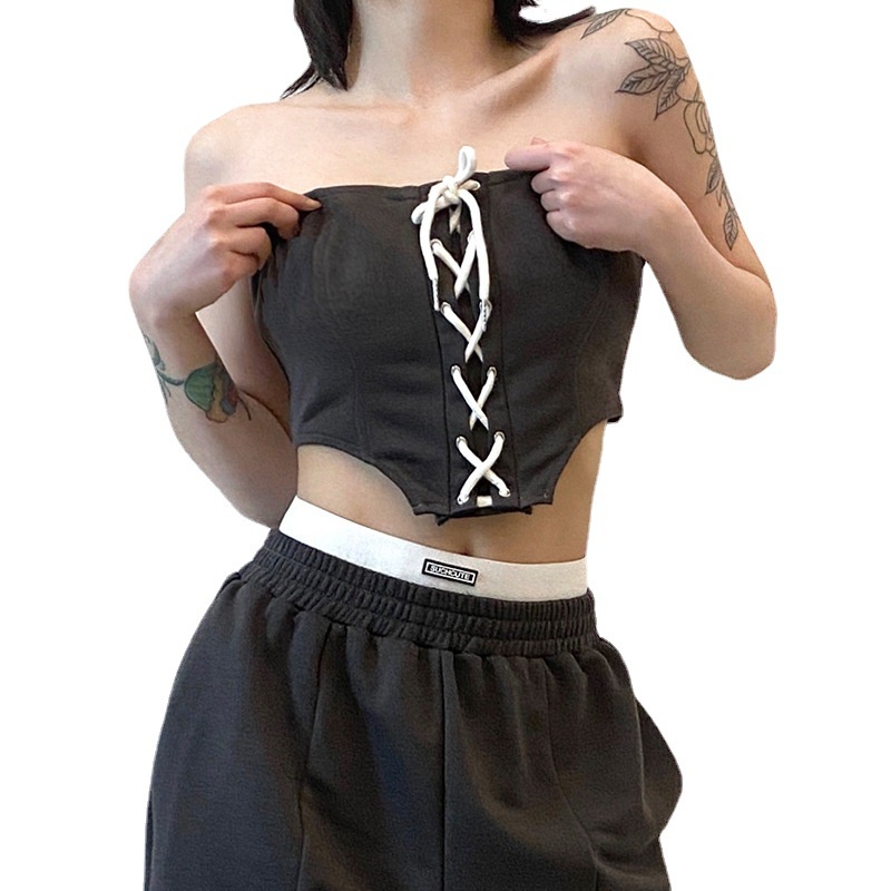 Áo ống WEANIA D0324 hở vai phối ren