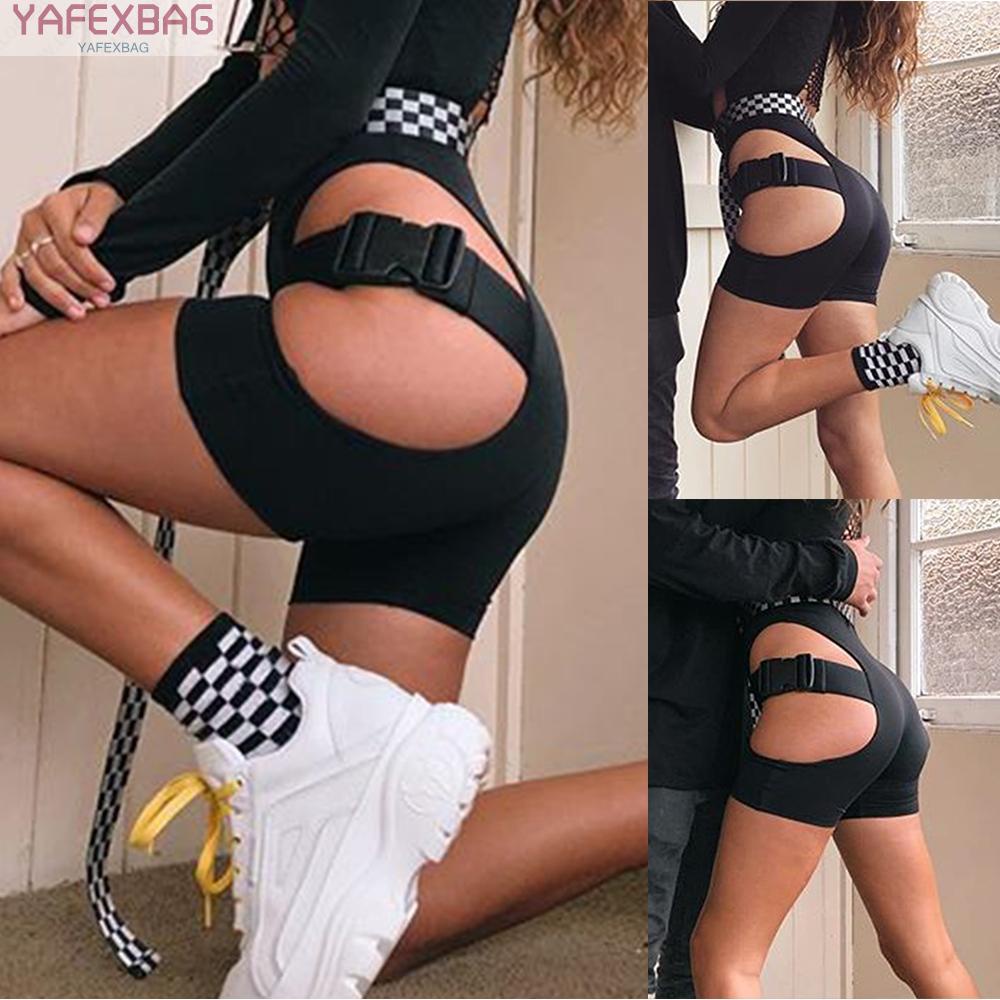 Yoga Shorts Running Jogging Sexy Solid Color Anti-Cellulite Bodybuilding