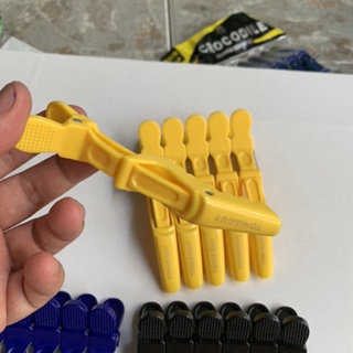 Kẹp chia tóc mỏ vịt cá sấu bộ 6 cái
