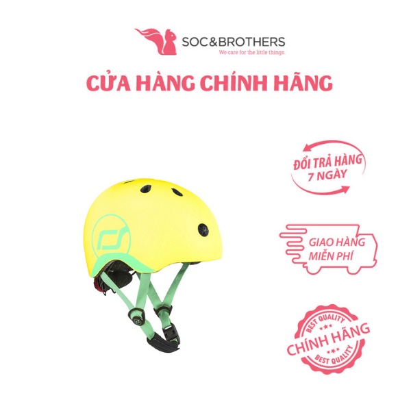 Mũ đội đầu cho bé Scoot and Ride màu Lemon