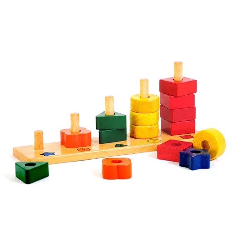 Đồ chơi gỗ thông minh - Bộ đồ chơi bằng gỗ học đếm đến 5 - Sản xuất tại Việt Nam, an toàn, đạt chuẩn Quatest 3
