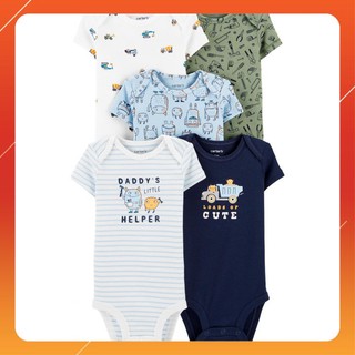 Bodysuit Carter's Tay Ngắn Nhập Mỹ Cho Bé Set 5 Bộ