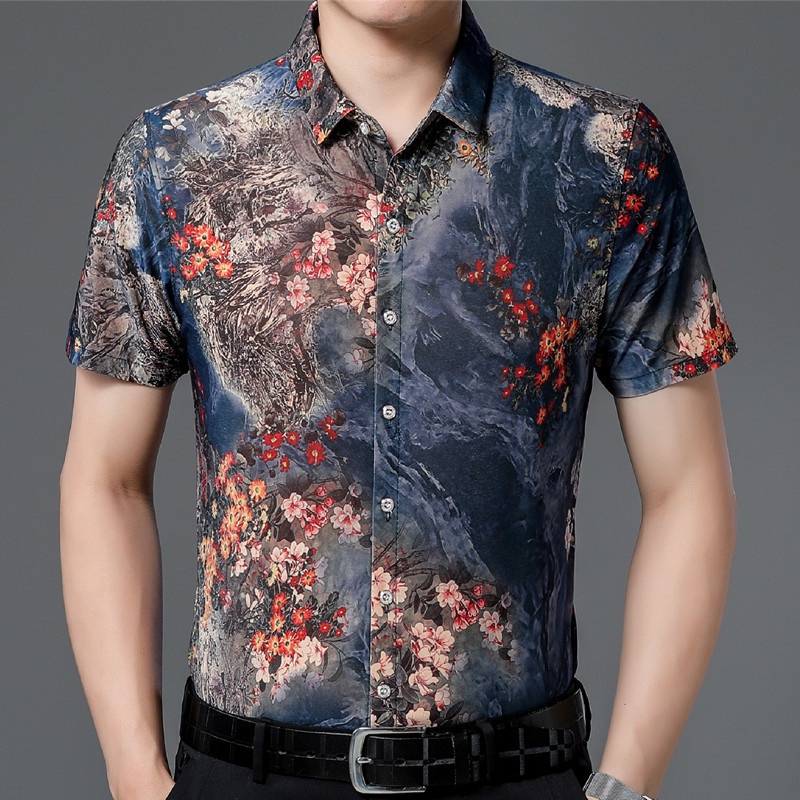 ÁO SƠMI NGẮN TAY HỌA TIẾT