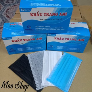 Khẩu trang kháng khuẩn 4 lớp Ami ( Hộp 50c)