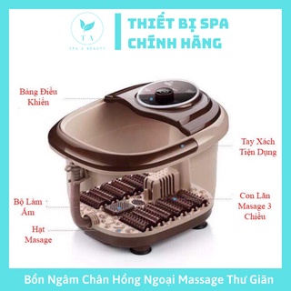 Bồn Ngâm Chân Hồng Ngoại Massage Thư Giãn, Máy Ngâm Chân Mát xa Tự Động Làm Nóng nước