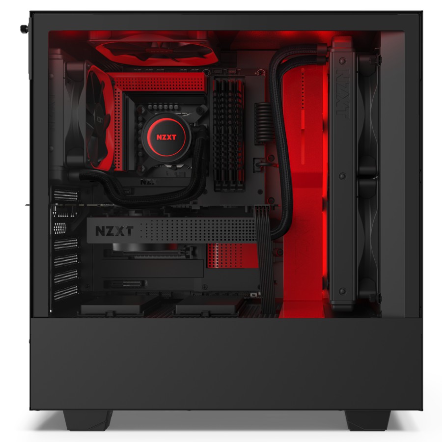 VỎ CASE NZXT H510I ĐEN ĐỎ (Mini-ITX, MicroATX, ATX)