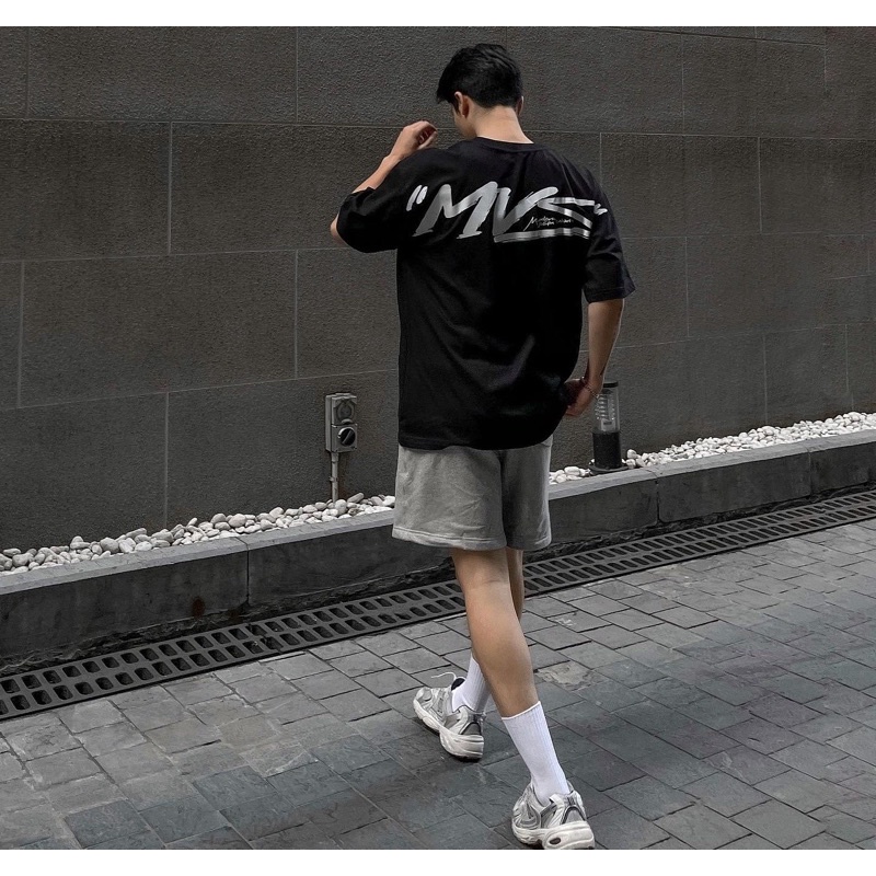 Áo thun unisex MVS dáng rộng, in tràn taycó thêm 2 màu mới