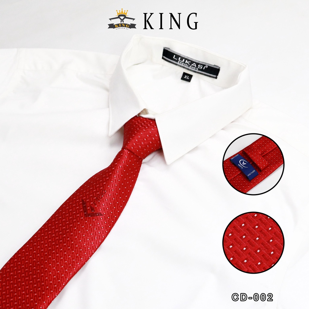Cà vạt nam cho chú rể KING caravat công sở họa tiết bản lớn to 8cm style hàn quốc lịch lãm giá rẻ C002