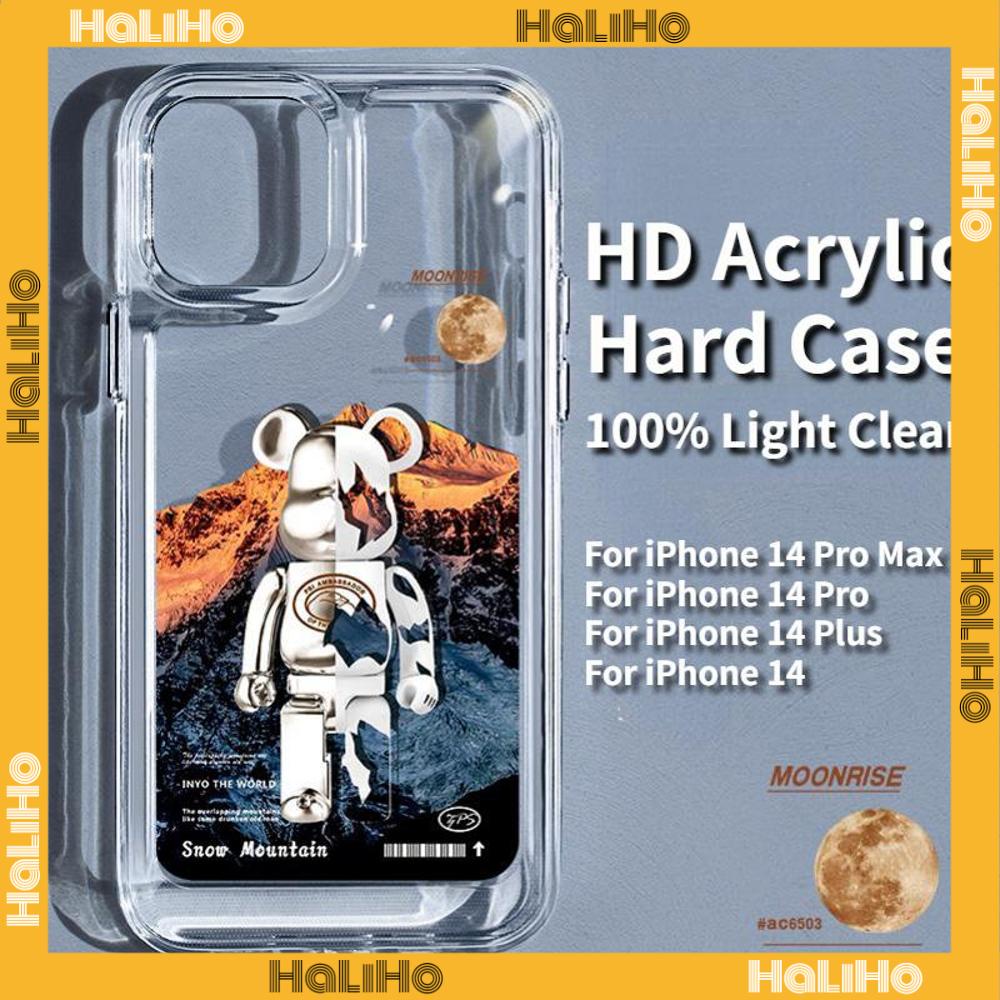 Ốp điện thoại acrylic cứng trong suốt HD chống sốc bảo vệ camera thích hợp cho iPhone 14 13 12 Pro Max 14 7 Plus 11 XR