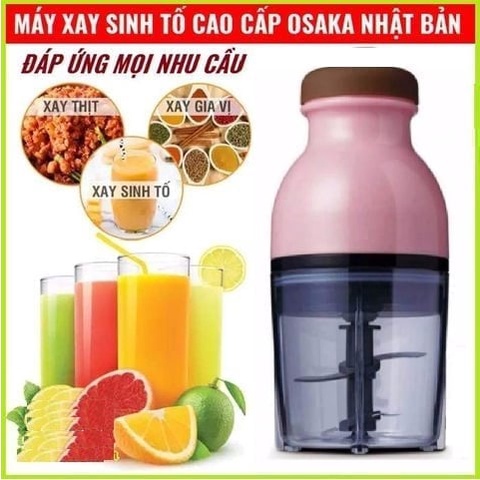 MÁY XAY ĐA NĂNG OSAKA NẮP NÂU 2 TÂNG XAY THỊT, NGHIỀN ĐÁ,TRỘN RAU CỦ QUẢ 2 in 1