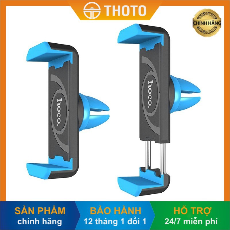 [Thoto Shop] Giá kẹp điện thoại HOCO CPH01 gắn cửa gió điều hòa trên ô tô, xoay 360 độ - Hàng chính hãng