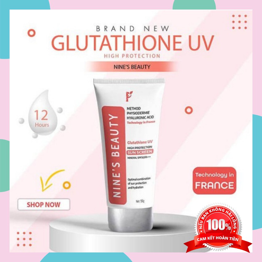 Kem chống năng sinh học ⚡HÀNG CAO CẤP⚡ kem Nines Beauty dưỡng ẩm, làm trắng sáng da