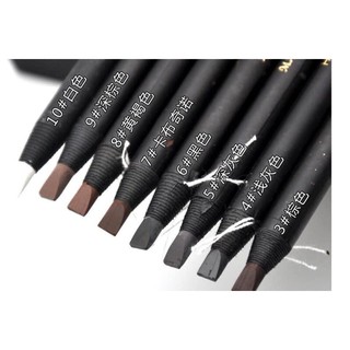 Chì xé kẻ mày Haozhuang cứng phẩy sợi Eyebrow Pencil sắc nét chuyên dùng cho Makeup trang điểm