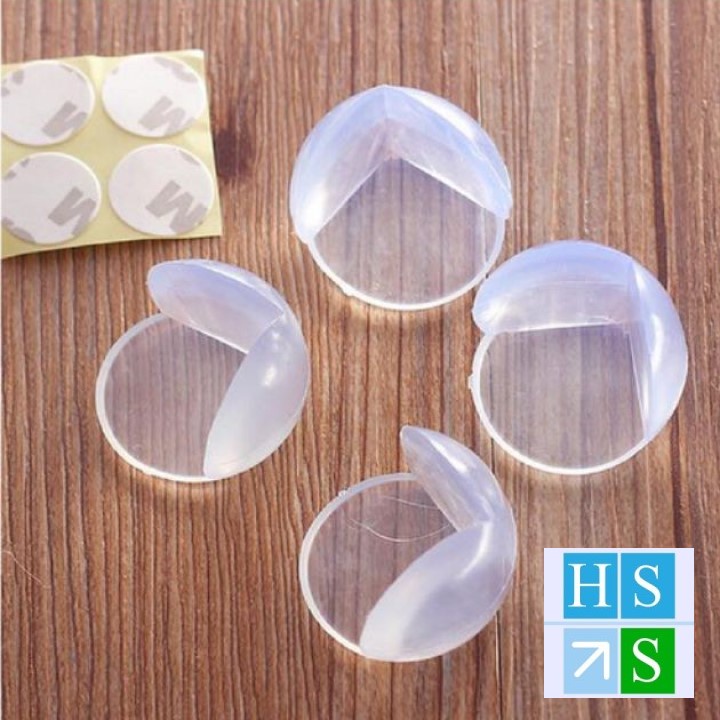 SET 04 Bịt góc bàn silicon bọc cạnh bàn góc tủ bàn kính an toàn cho trẻ em (Vuông, Cạnh hoặc Tròn) - HS Shop Thủ Đức