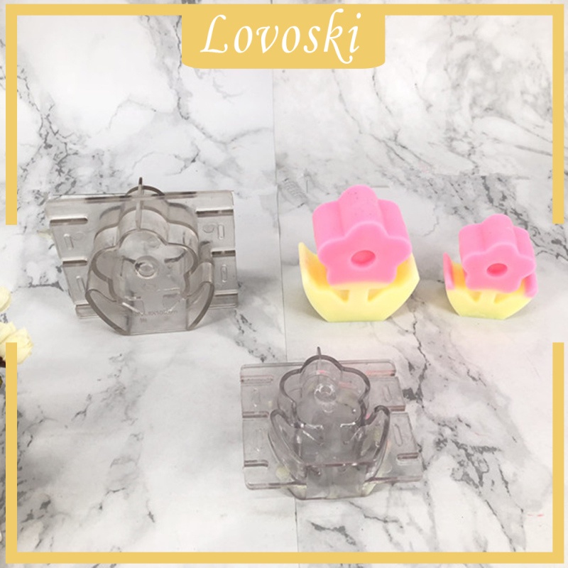 Khuôn Nhựa Làm Nến Xà Phòng Hình Bông Hoa Diy