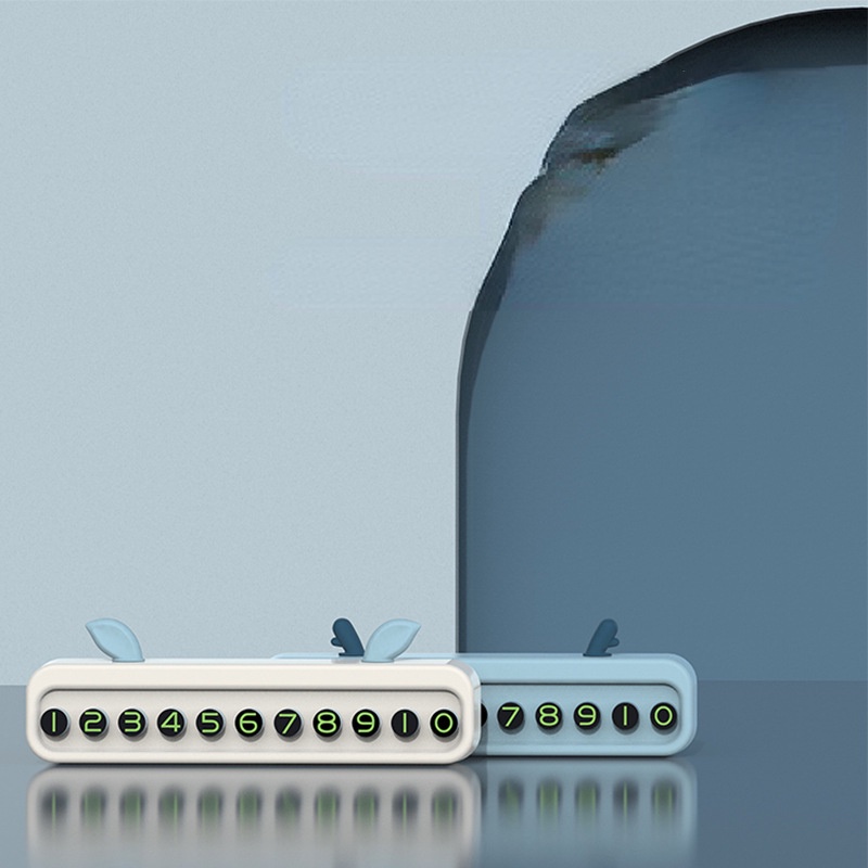 Bảng Ghi Số Điện Thoại Đỗ Xe Tạm Thời Hình Tai Hoạt Hình Dễ Thương