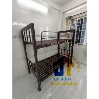 GIƯỜNG HAI TẦNG SẮT HỘP CAO CẤP RỘNG 1M dài 2m ĐẠI THÀNH HÀ NỘI, tháo lắp dễ dàng