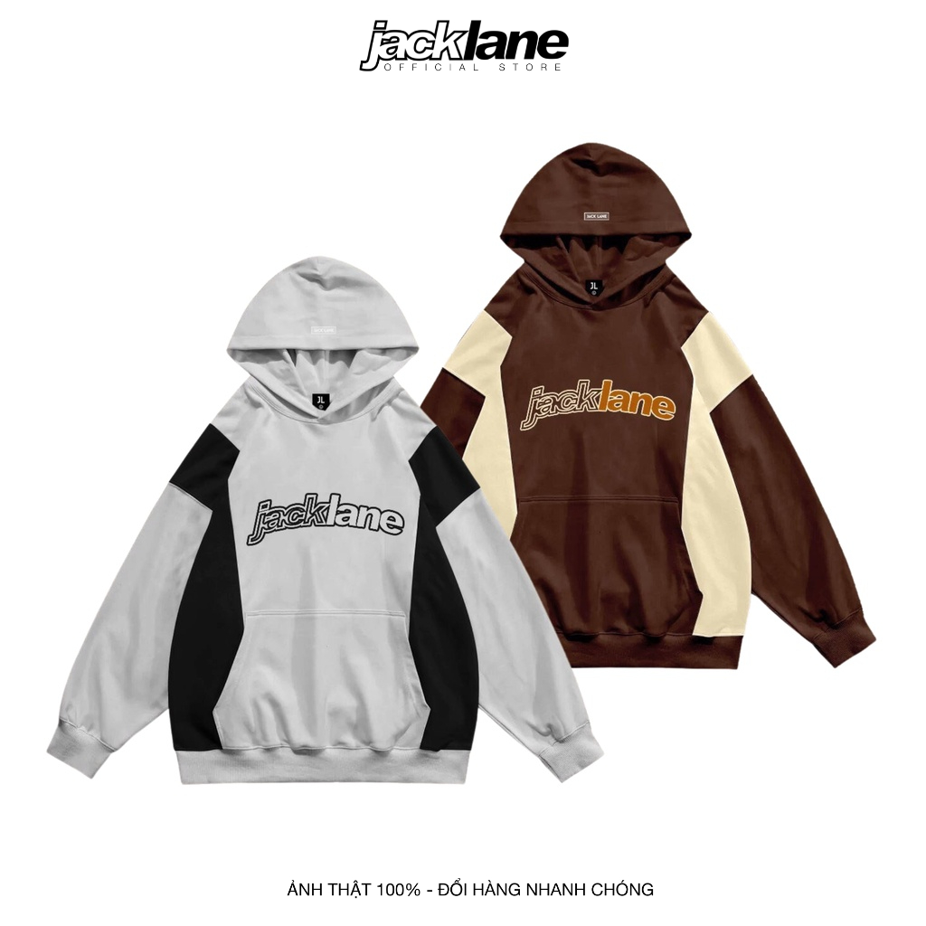 Áo Hoodie Oversize Jack Lane Mix, Áo hoodie nam nữ form rộng,Local Brand Jack Lane