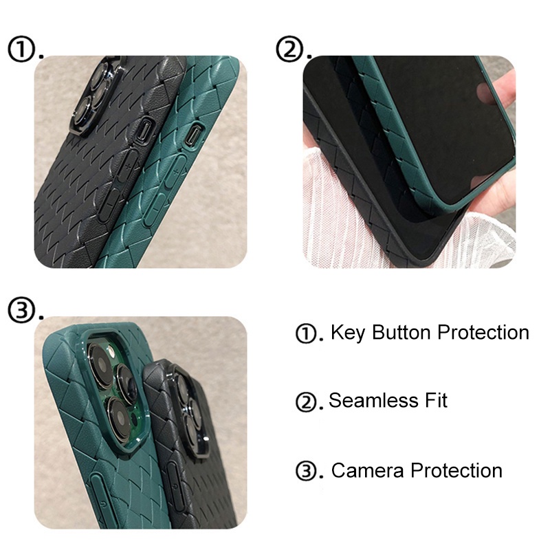 Ốp Điện Thoại Mềm Siêu Mỏng Thoáng Khí Màu Tím Cho iphone 15 14 pro max 14 plus 11 12 13 pro max x xr xs max 7 8 plus bv