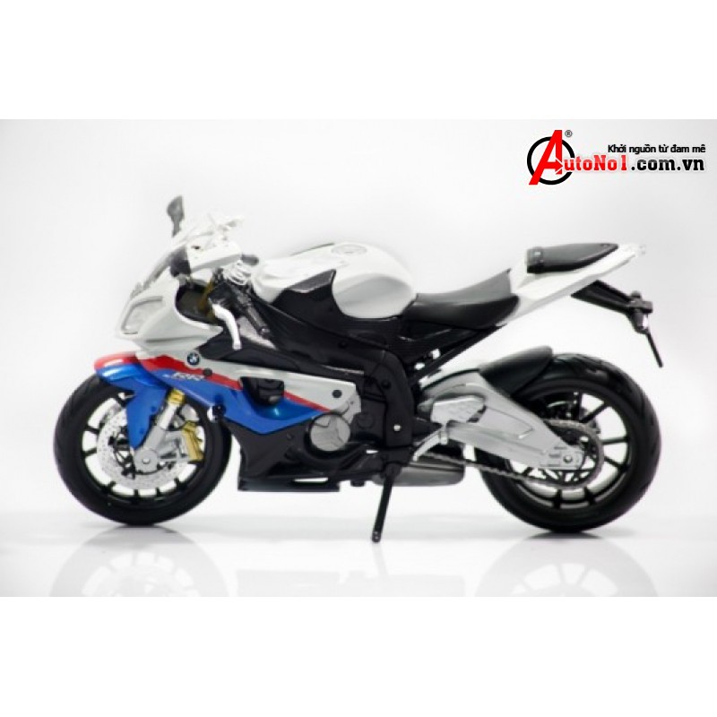 MÔ HÌNH LẮP GHÉP BMW S1000RR WHITE BLUE 1:12 MAISTO 5379