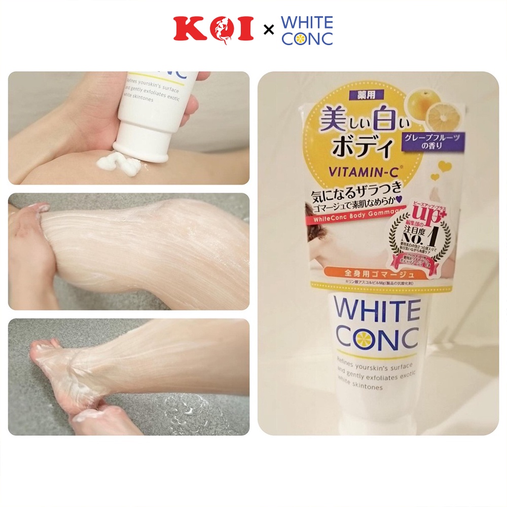 Tẩy tế bào chết trắng da body White Conc Gommage 180g