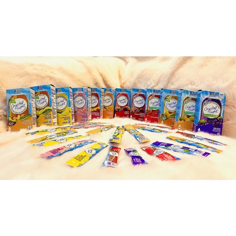 BỘT TRÁI CÂY PHA NƯỚC CRYSTAL LIGHT ON THE GO MIX