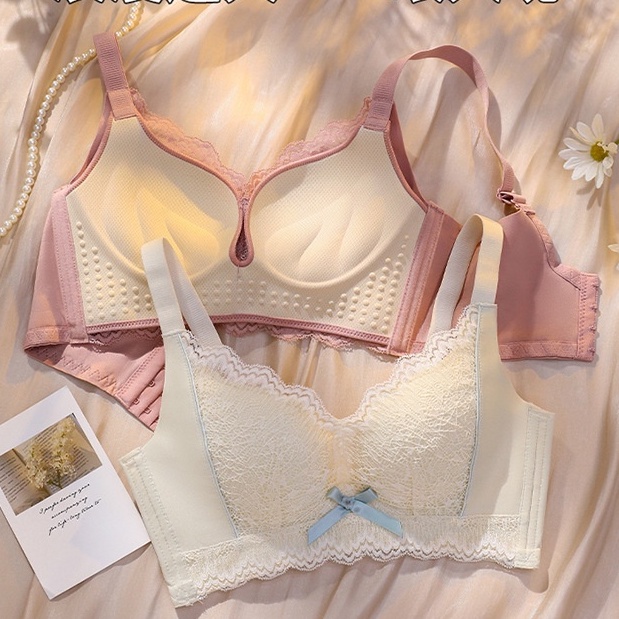 Áo ngực AOWEINISI không gọng nâng ngực phối ren điều chỉnh được thời trang quyến rũ dành cho nữ