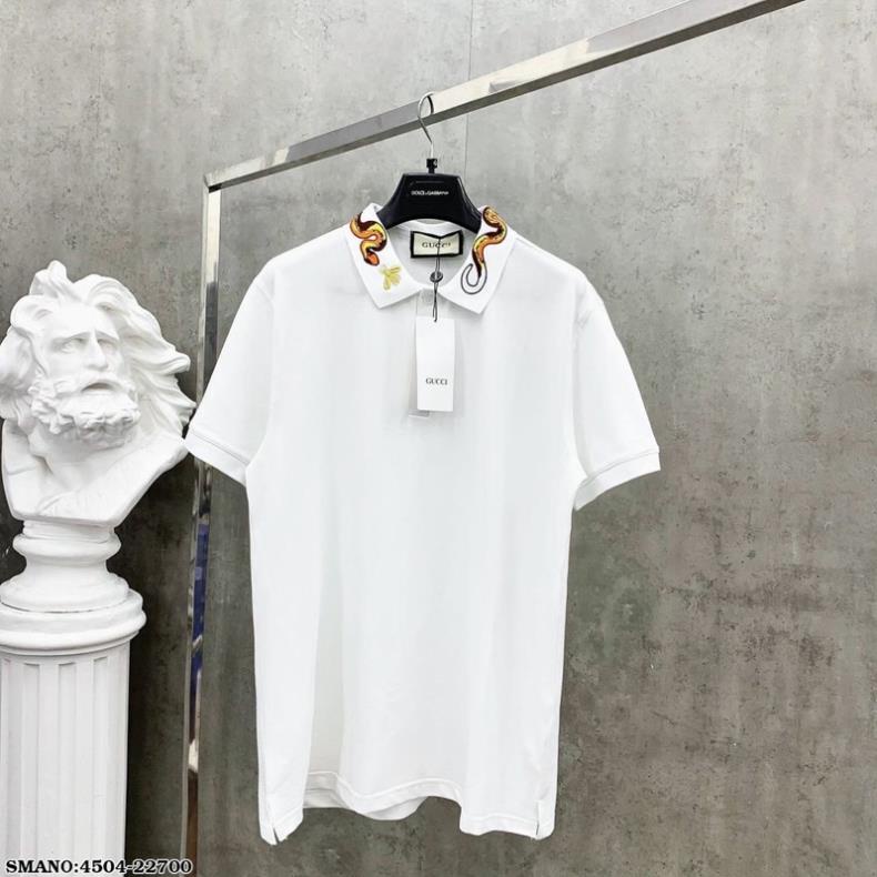 Áo Polo Nam GC Thêu Hình Rắn Siêu Đẹp - Áo Phông GC Nam Cổ Bẻ Đơn Giản