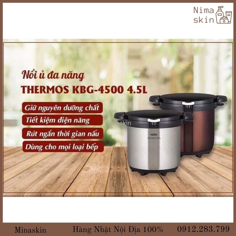 (Hàng nội địa Nhật) Nồi ủ Thermos 4,5L Nhật KBG-4500 chính hãng