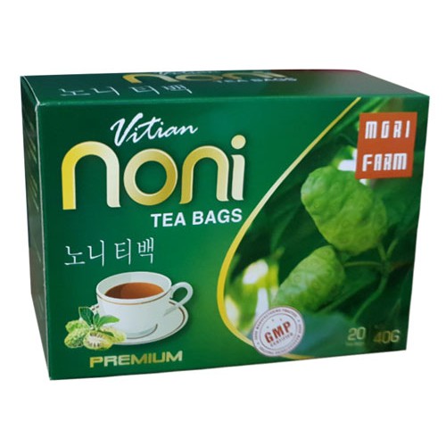 Hộp trà Nhàu, Noni Premium 20 túi lọc cao cấp.