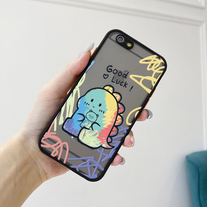 Ốp lưng iphone Khủng long nhỏ có viền bảo vệ cam 6/6s/6plus/6splus/7plus/8plus/x/xs/xs max/11/11promax/12/12pro/12promax