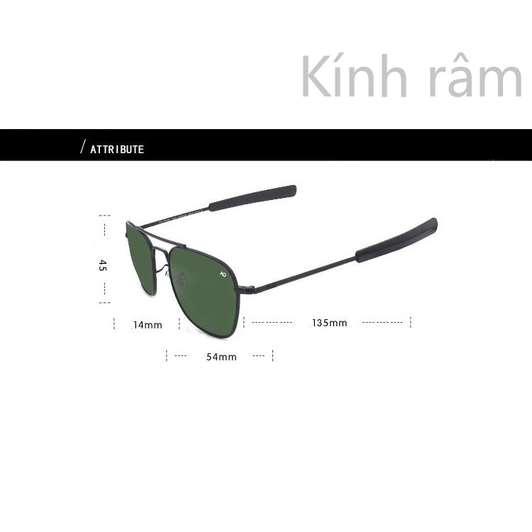 Kính râm phong cách phi công dành cho nam giới