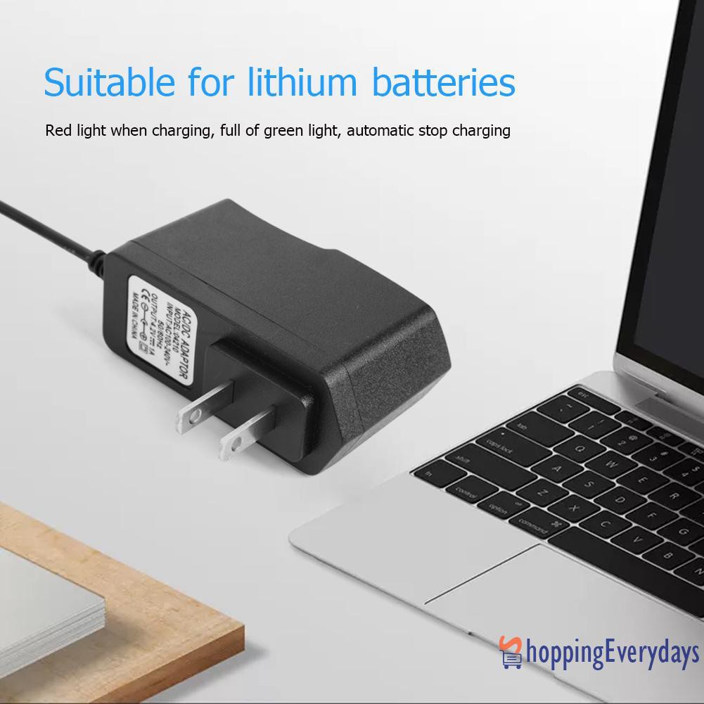 【sv】 8.4V 1A 18650 Lithium Battery Charger DC5.5mm Plug Power Adapter Charger