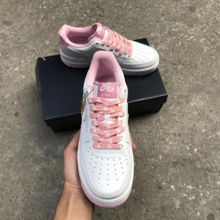(VIDEO, ẢNH THẬT) giày thể thao Force trắng hồng nữ cao cấp Full Box Bill -Tình Sneaker | BigBuy360 - bigbuy360.vn