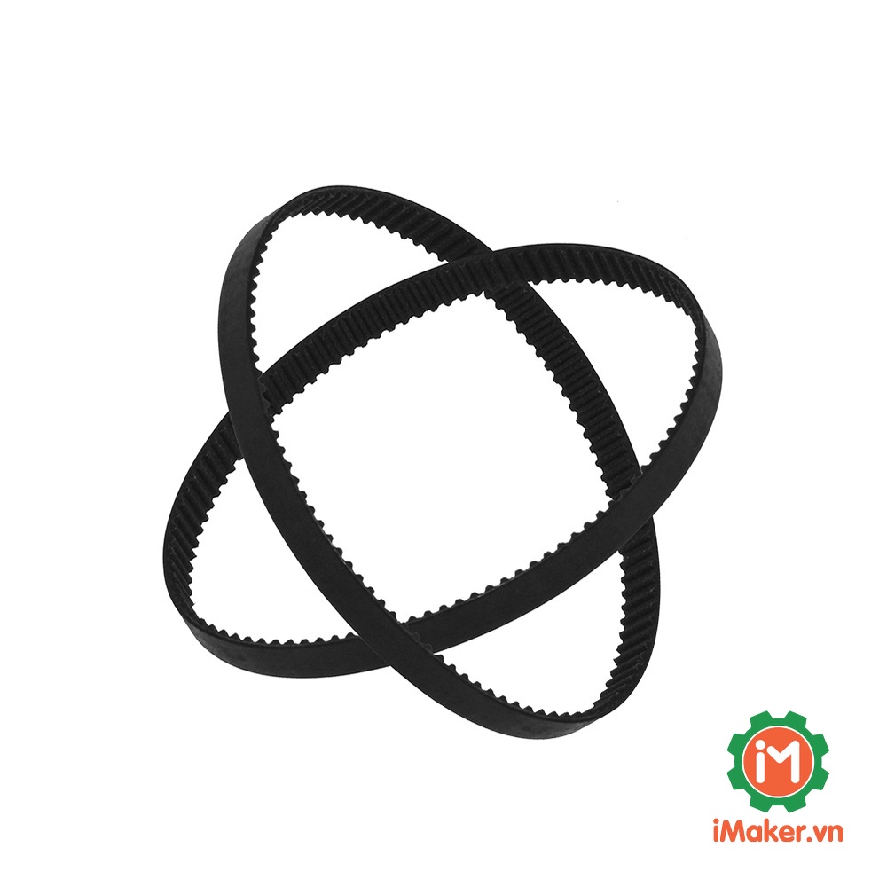 Đai Gt2  Vòng, Vòng Đai Gt2, Dây Đai Curoa Vòng Nhiều Kích Thước Dùng Cho Puly Gt2, Dây Đai Vòng Kín 100- 1000Mm
