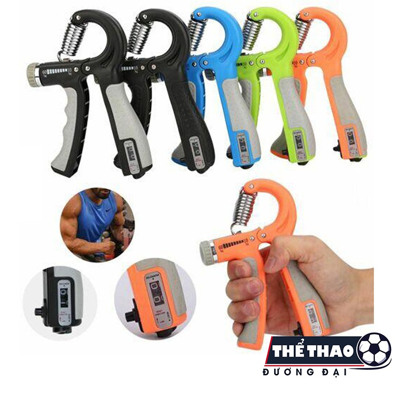 Kìm Bóp Tay Có Lò Xo Điều Chỉnh Lực, Đếm Số - Tập Luyện Cơ Bàn Tay, Ngón Tay