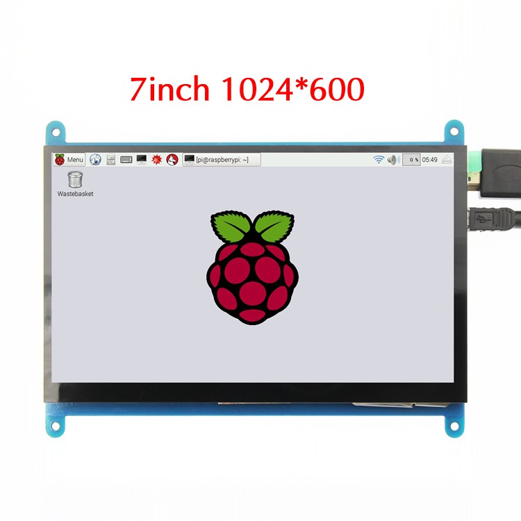 Màn Hình Lcd 7 Inch Cho Raspberry Pi Ips Raspberry Pie Ultra Clear Film 1024x600 800x480