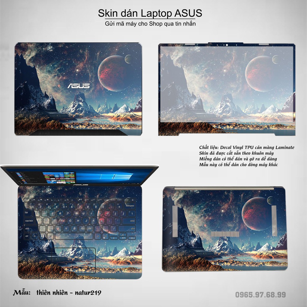 Skin dán Laptop Asus in hình thiên nhiên nhiều mẫu 8