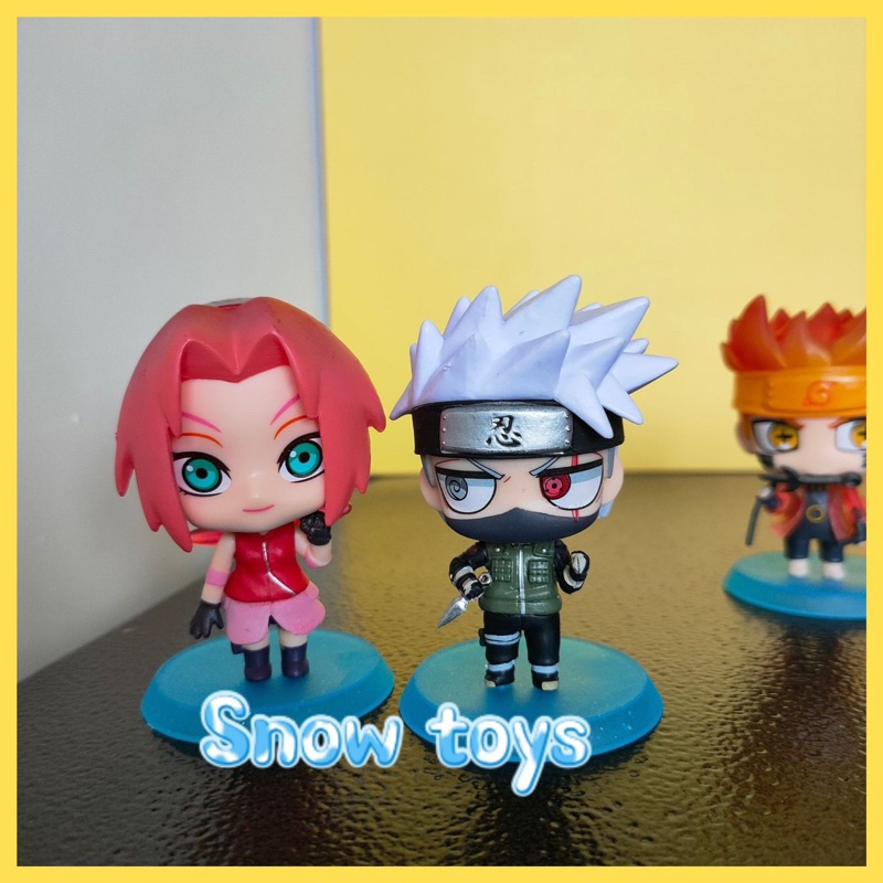 Mô hình Naruto - 6 mẫu tùy chọn: Kakashi Uchiha Sasuke Sakura Naruto lục đạo Uchiha Obito Uchiha Itachi - Cao 7cm