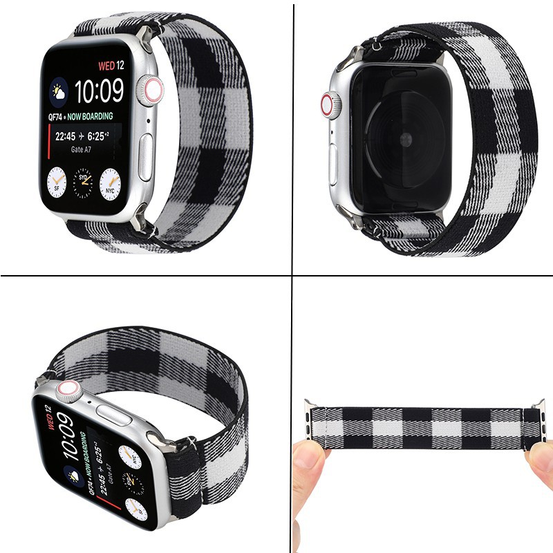 Dây Đeo Đồng Hồ Thông Minh Co Giãn Dành Cho Apple Watch 6 5 4 3 2 1 SE Iphone iWatch 38mm 40mm 42mm 44mm