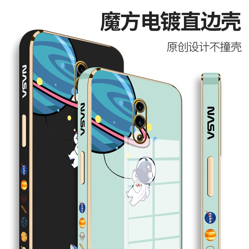 Ốp Điện Thoại Mạ Điện Hình Cá Mập/Phi Hành Gia Cho oppo reno 3 reno 3 pro reno reno2 renoZ