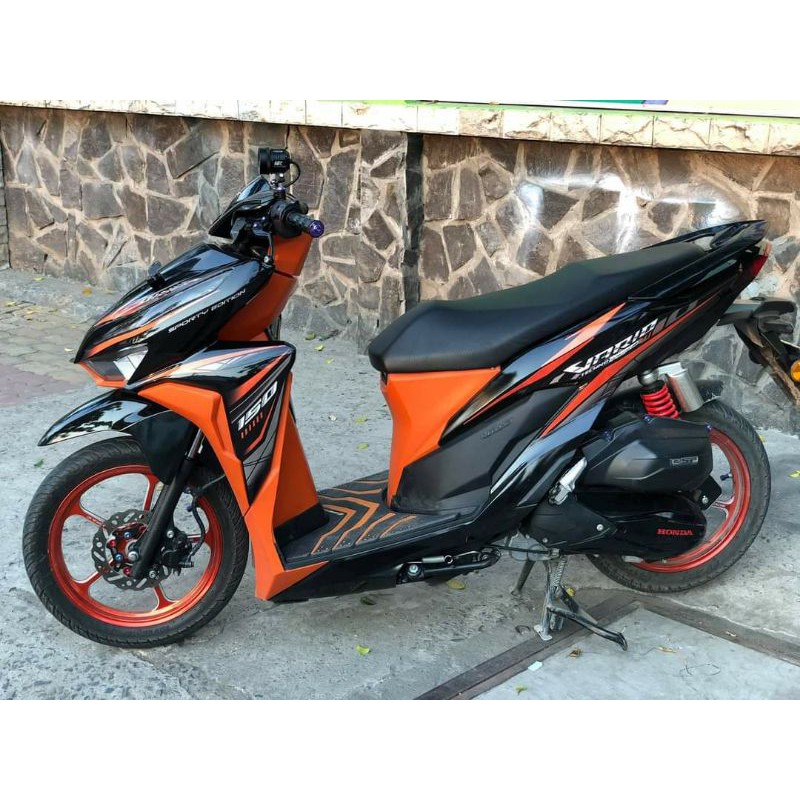 Tem xe Vario - Tem 3 lớp | tem vario cam đen