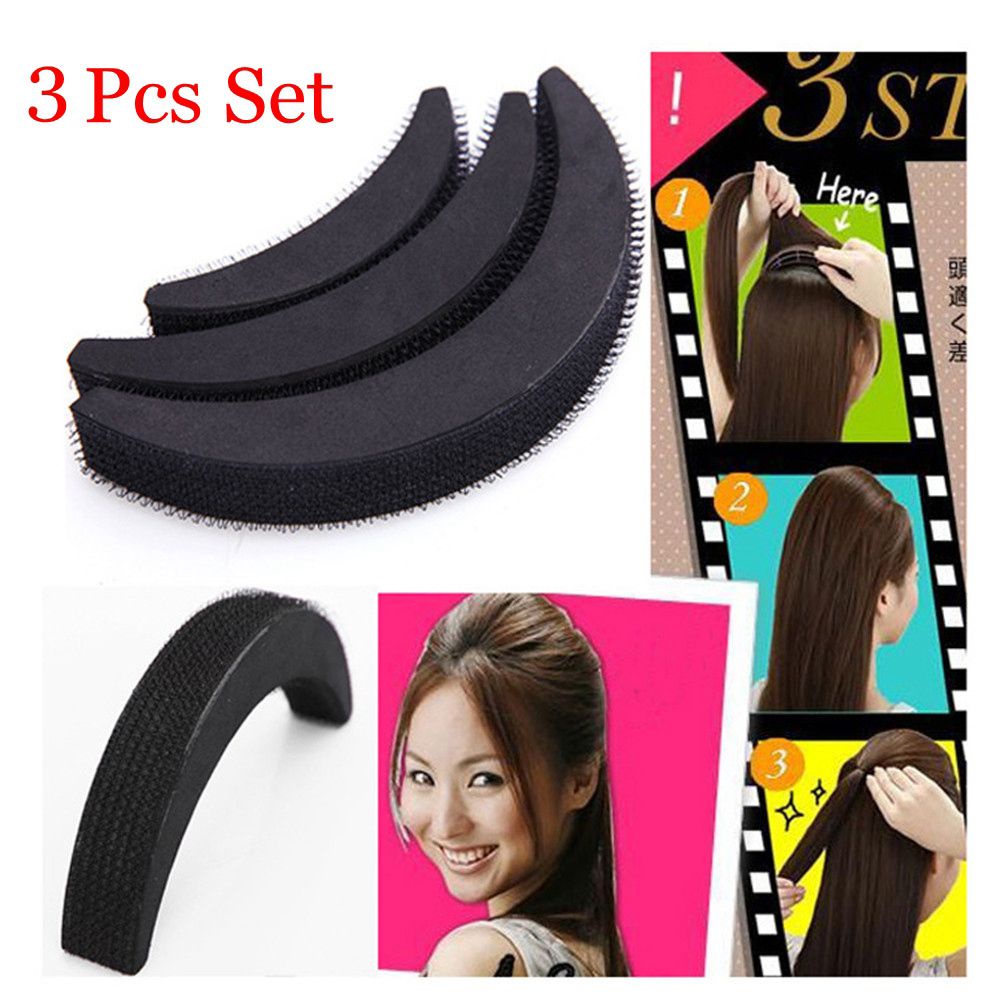 [Hàng mới về] Bộ 3 miếng mút làm phồng tóc tạo kiểu sành điệu cho nữ